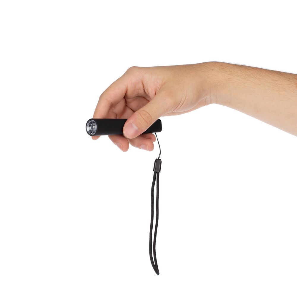 Фонарик аккумуляторный Falkirk черный