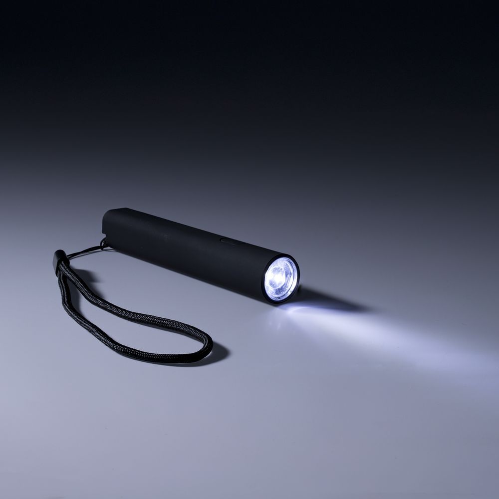 Фонарик аккумуляторный Falkirk черный