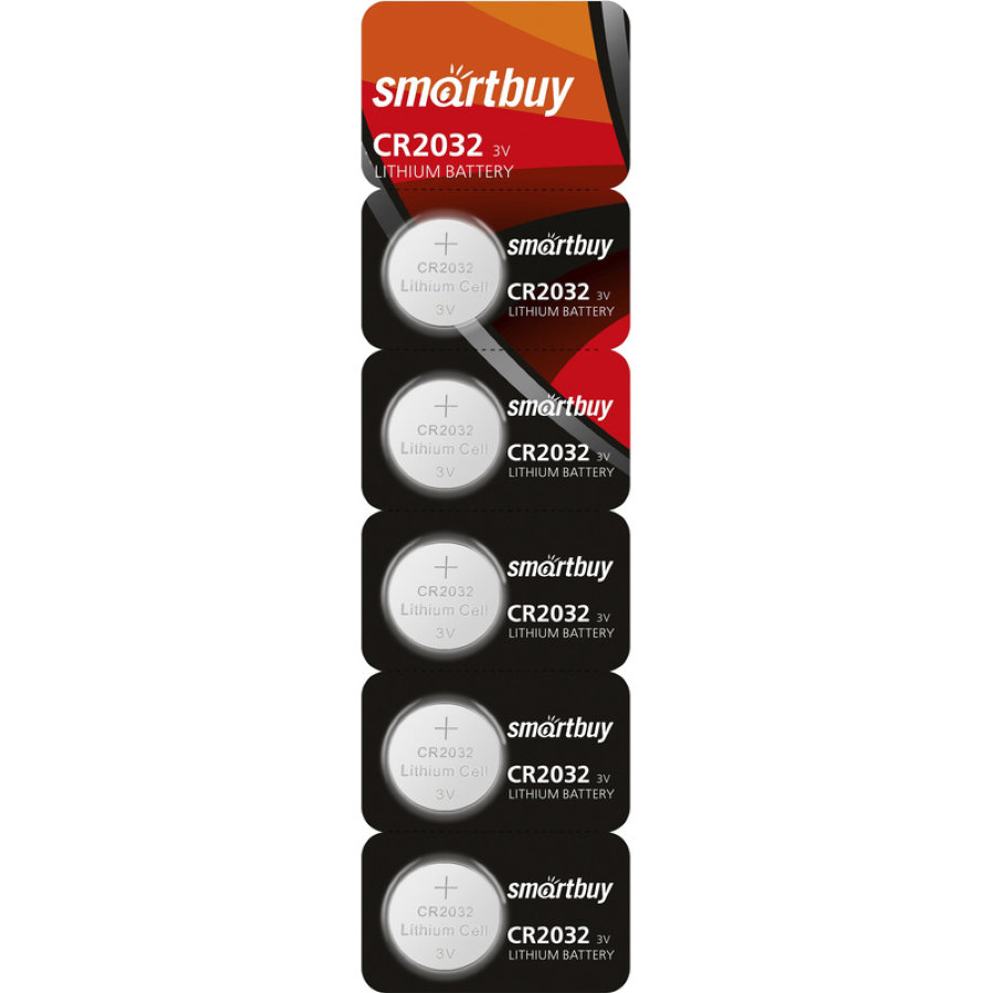 Батарейка CR2032 Smartbuy, 5 шт/уп
