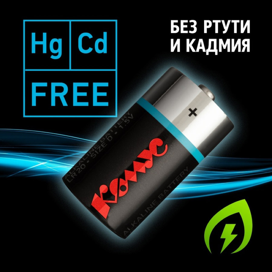 Батарейка D (LR20) ProMega jet (2 штуки в упаковке)
