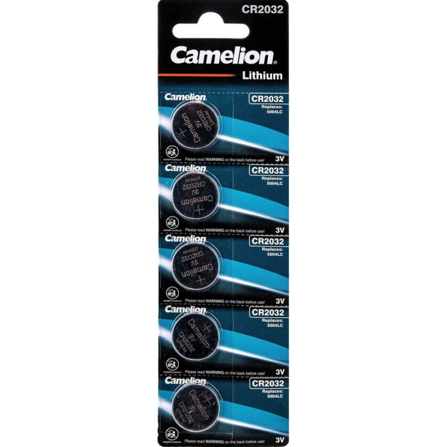 Батарейки Camelion таблетки CR2032, 5 шт/уп