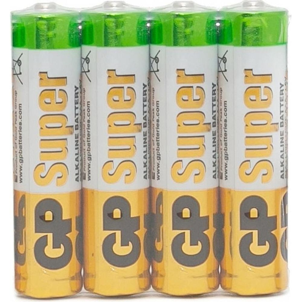 Батарейка GP Super эконом AAA/LR03/24A алкалиновая 4шт/уп