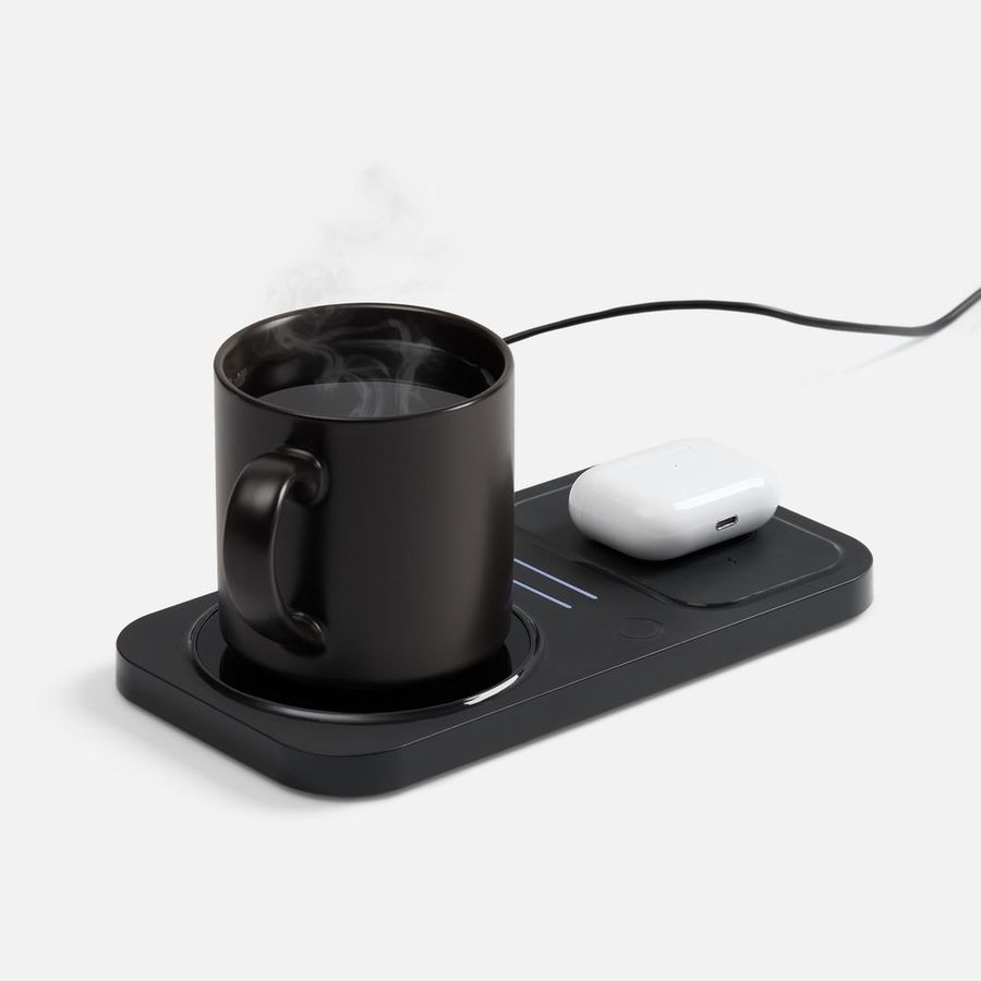 Беспроводное зарядное устройство с подогревом кружки Hot Task черное