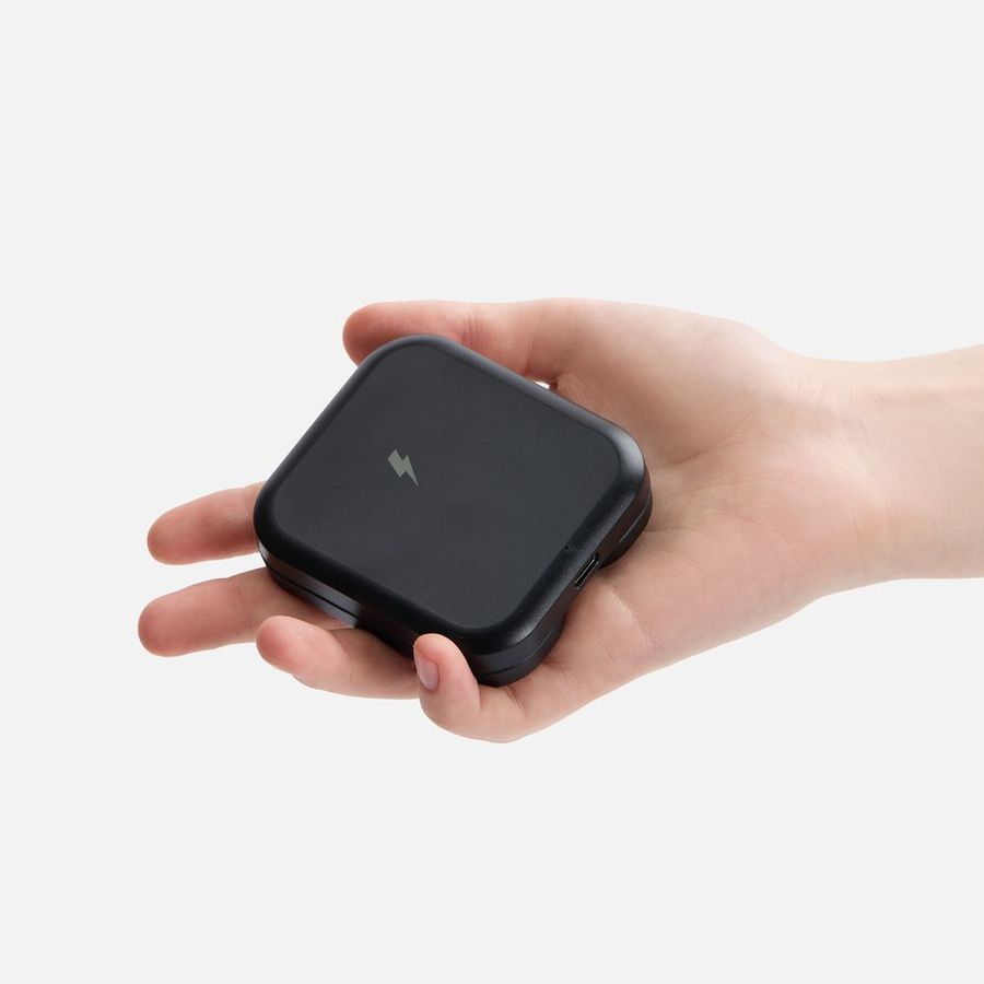 Складная станция беспроводной зарядки Trilogic черная