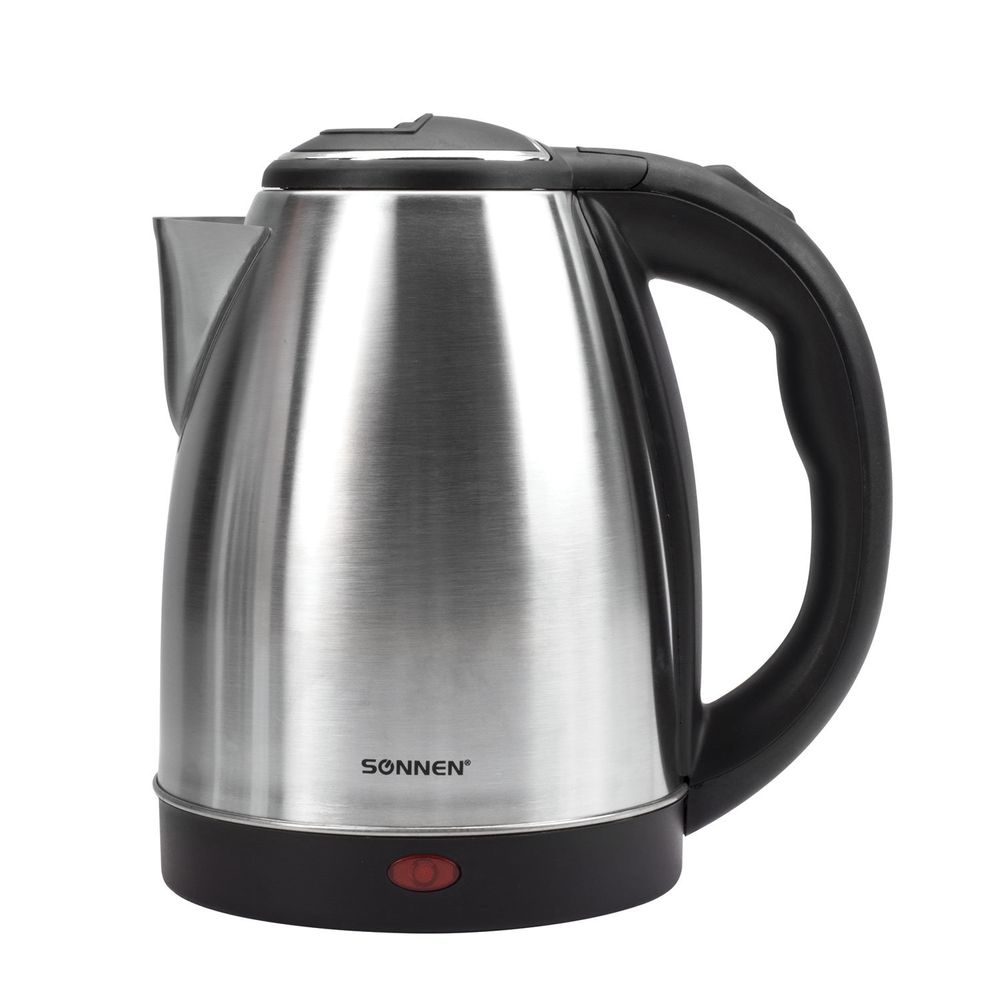 Чайник SONNEN KT-118, 1,8 л, 1500 Вт, закрытый нагревательный элемент, нержавеющая сталь, серебристый