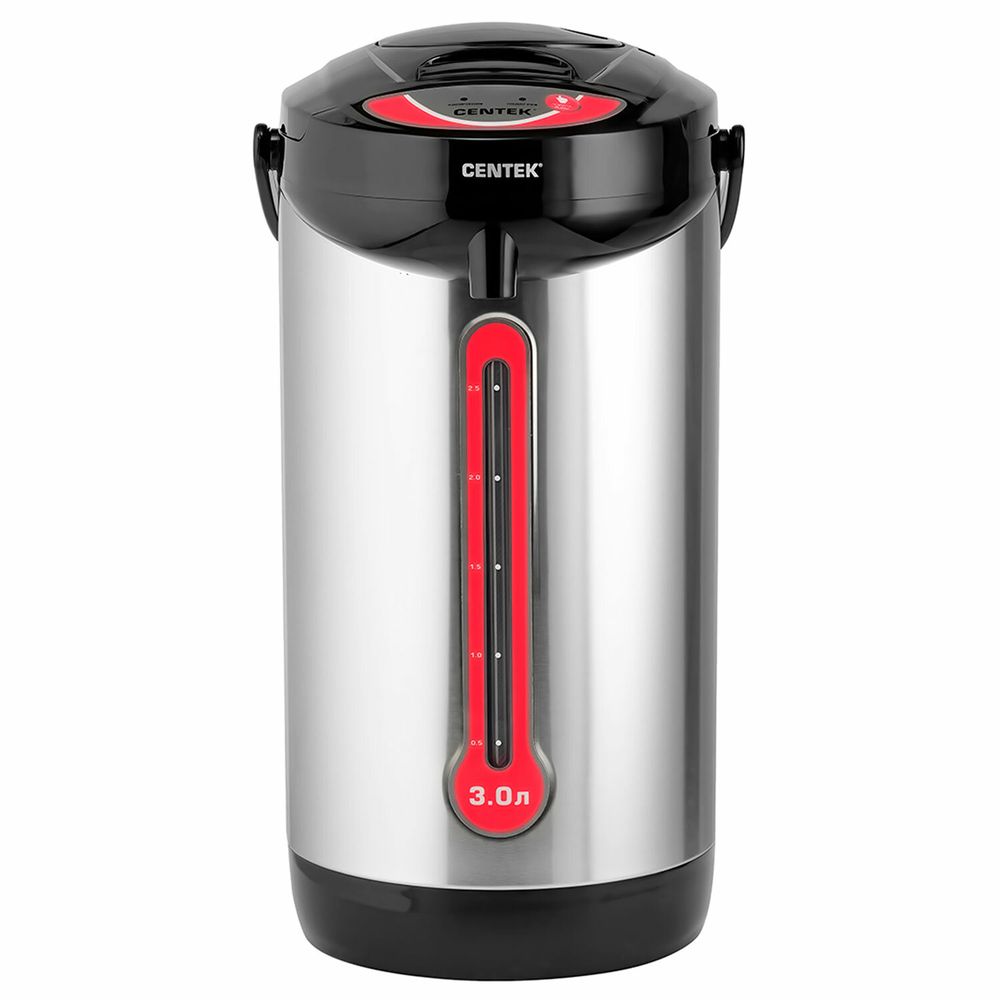 Термопот на 3 литра 3 режима подачи воды CENTEK CT-0080, 750 Вт, 1 температурный режим, пластик/сталь, черный