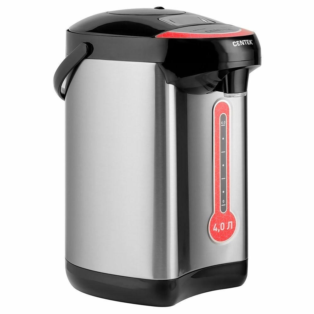 Термопот на 4 литра 3 режима подачи воды CENTEK CT-0081, 850 Вт, 1 температурный режим, пластик/сталь, черный