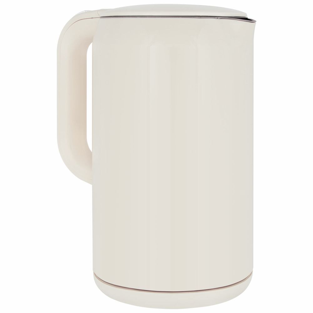 Чайник с терморегулятором и дисплеем, ДВОЙНЫЕ СТЕНКИ, SONNEN KT-8721, 1,7 л, 2200 Вт, бежевый