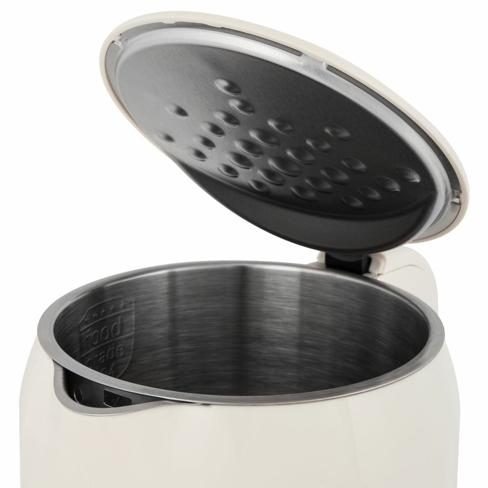 Чайник с терморегулятором и дисплеем, ДВОЙНЫЕ СТЕНКИ, SONNEN KT-8721, 1,7 л, 2200 Вт, бежевый