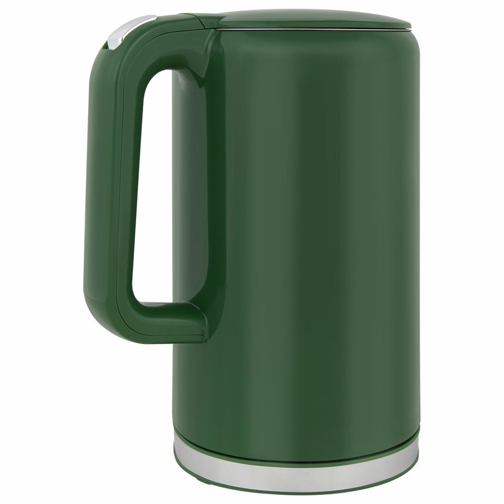 Чайник с терморегулятором и дисплеем, ДВОЙНЫЕ СТЕНКИ, SONNEN KT-8723EG, 1,7 л, 2200 Вт, изумрудный