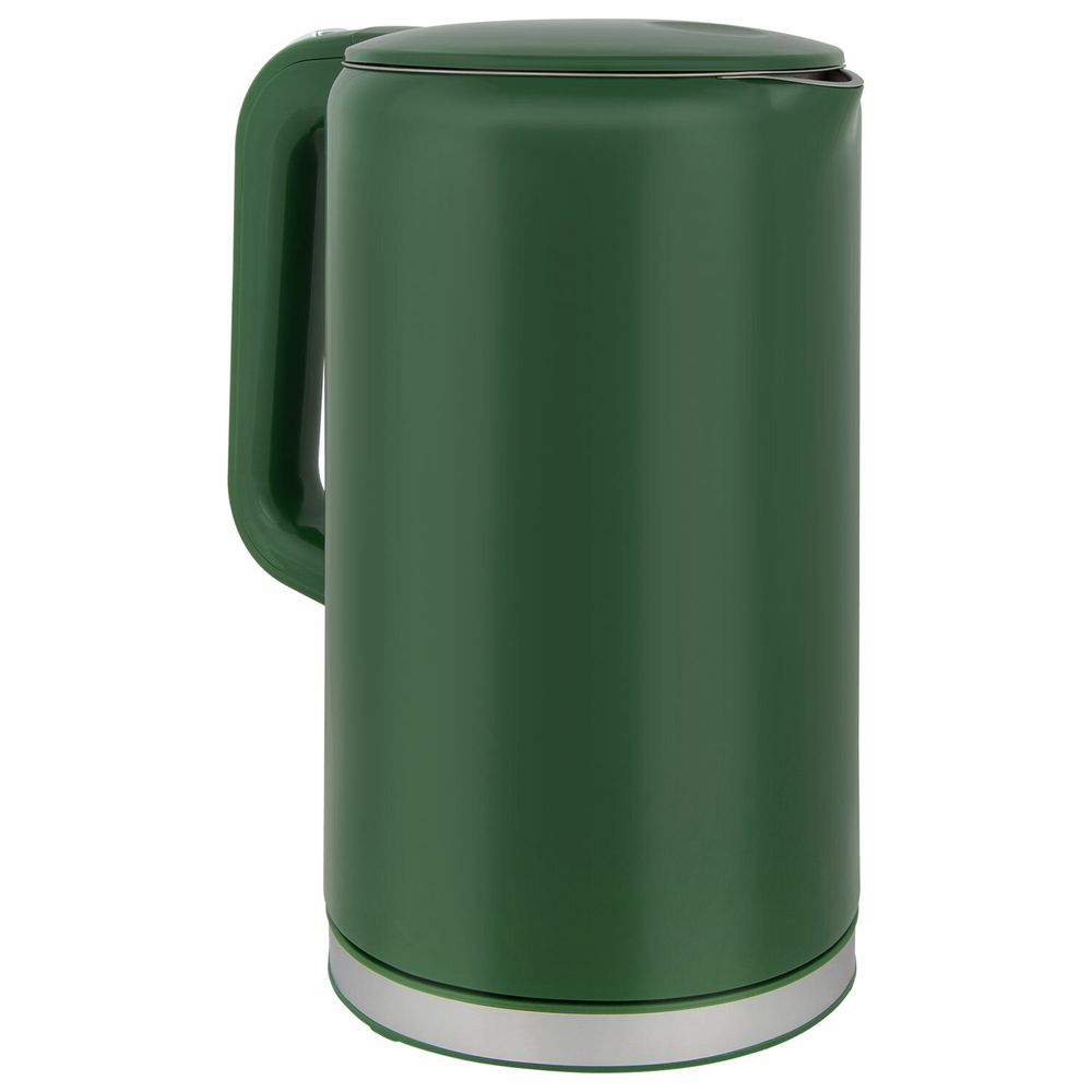 Чайник с терморегулятором и дисплеем, ДВОЙНЫЕ СТЕНКИ, SONNEN KT-8723EG, 1,7 л, 2200 Вт, изумрудный