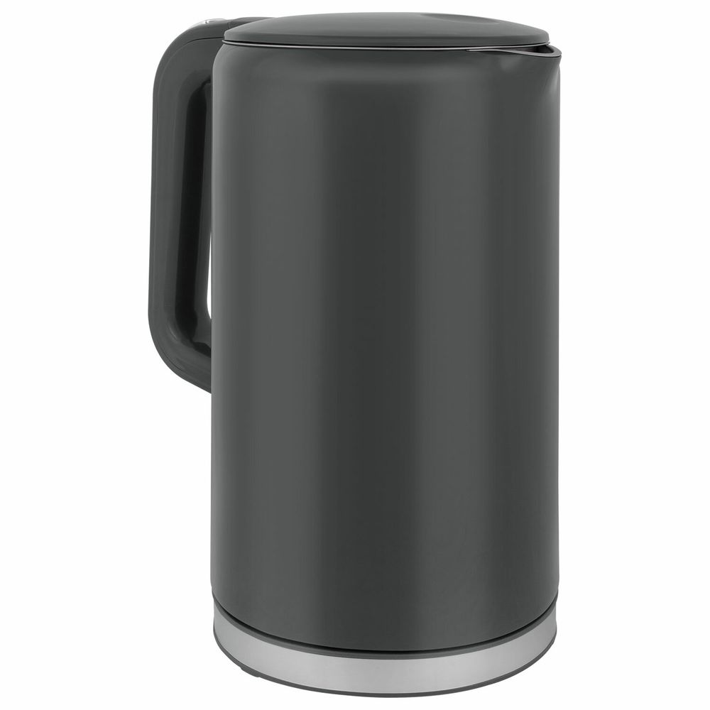 Чайник с терморегулятором и дисплеем, ДВОЙНЫЕ СТЕНКИ, SONNEN KT-8723G, 1,7 л, 2200 Вт, серый