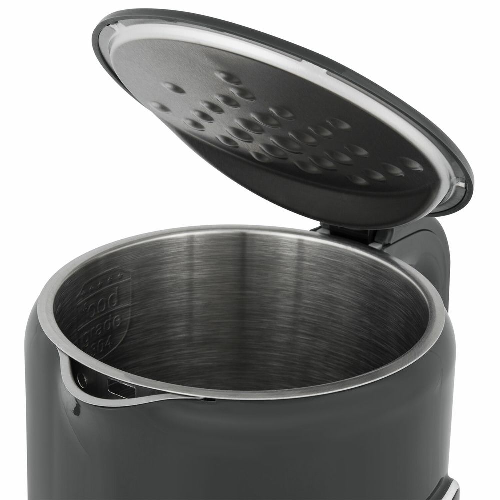 Чайник с терморегулятором и дисплеем, ДВОЙНЫЕ СТЕНКИ, SONNEN KT-8723G, 1,7 л, 2200 Вт, серый