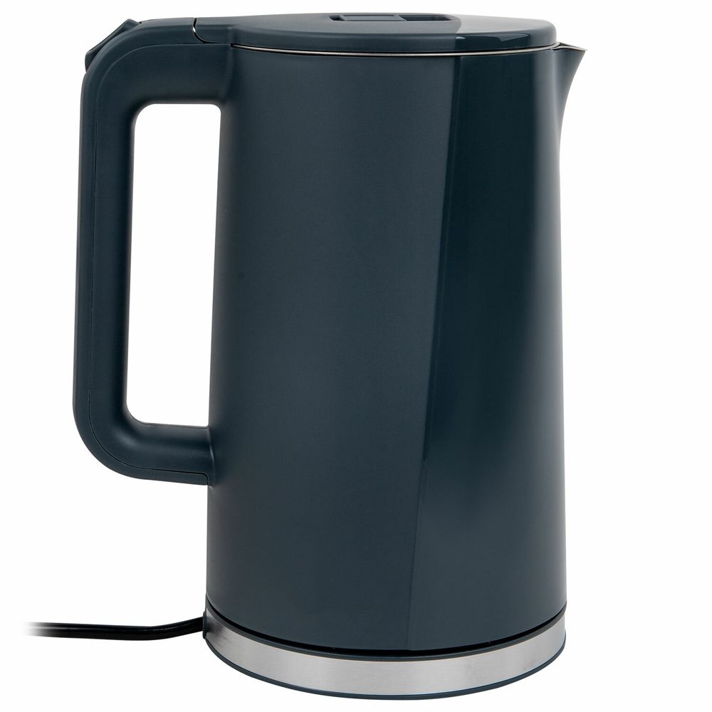 Чайник электрический с двойными стенками SONNEN KT-8718B, 1,7 л, 2200 Вт, графитовый