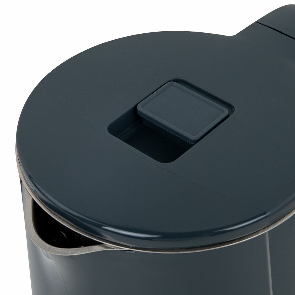 Чайник электрический с двойными стенками SONNEN KT-8718B, 1,7 л, 2200 Вт, графитовый