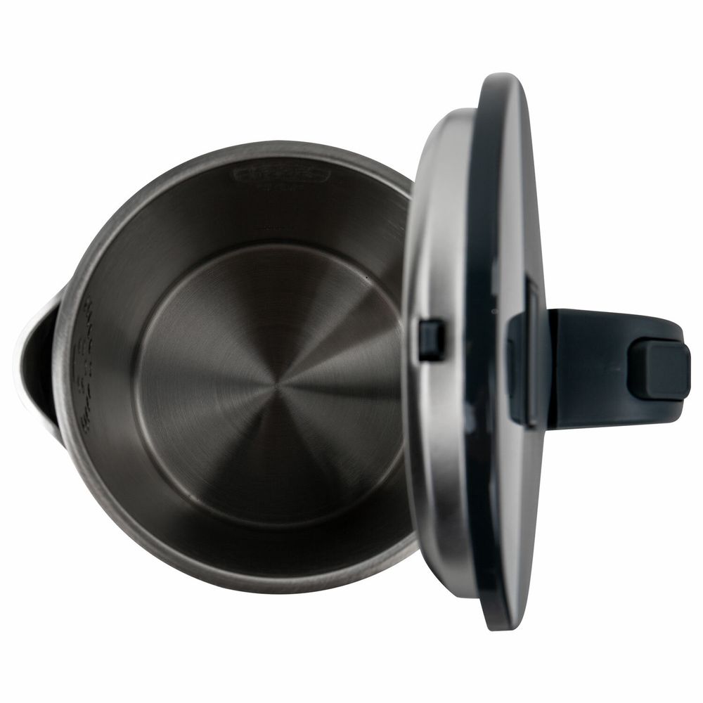 Чайник электрический с двойными стенками SONNEN KT-8718B, 1,7 л, 2200 Вт, графитовый