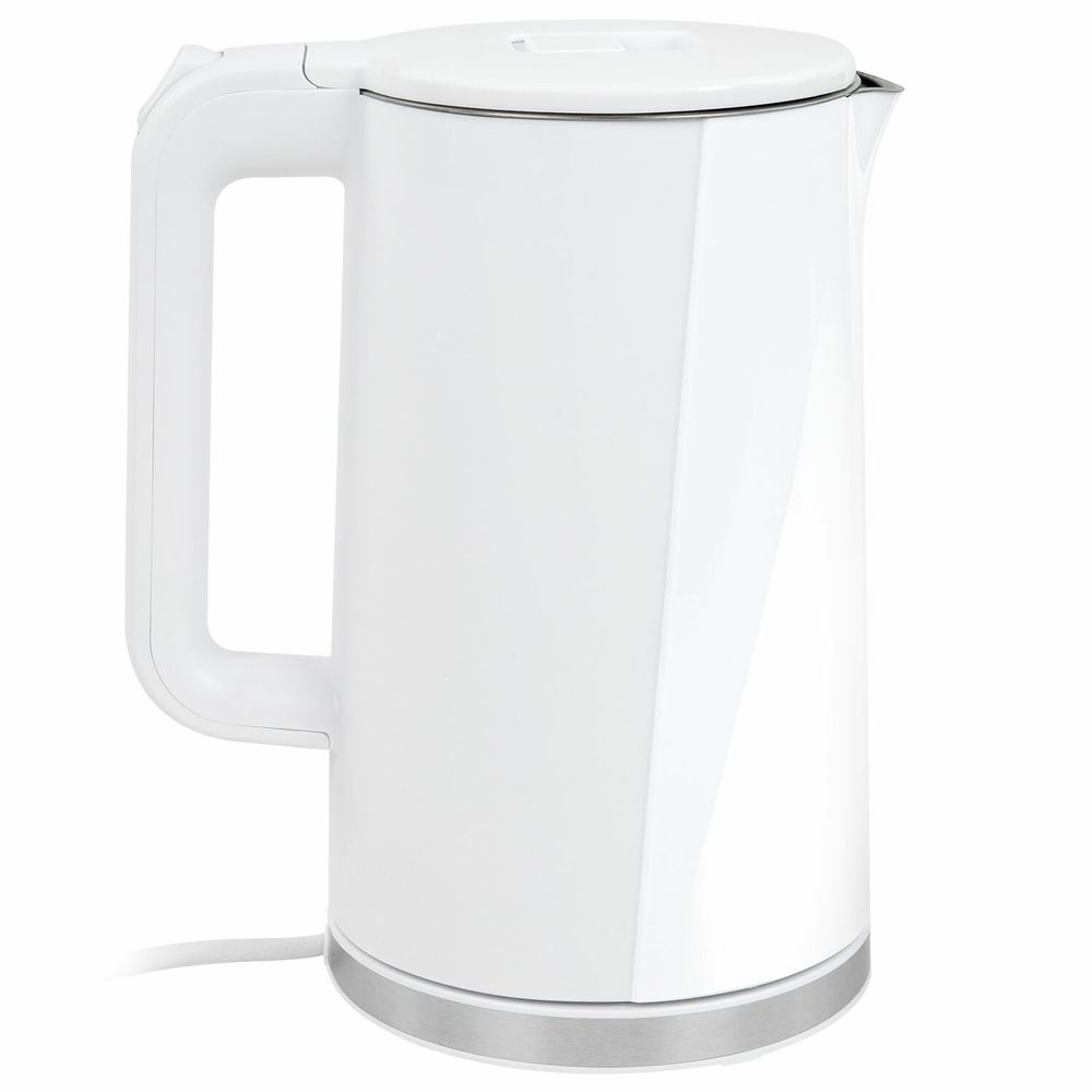 Чайник электрический с двойными стенками SONNEN KT-8718W, 1,7 л, 2200 Вт, белый