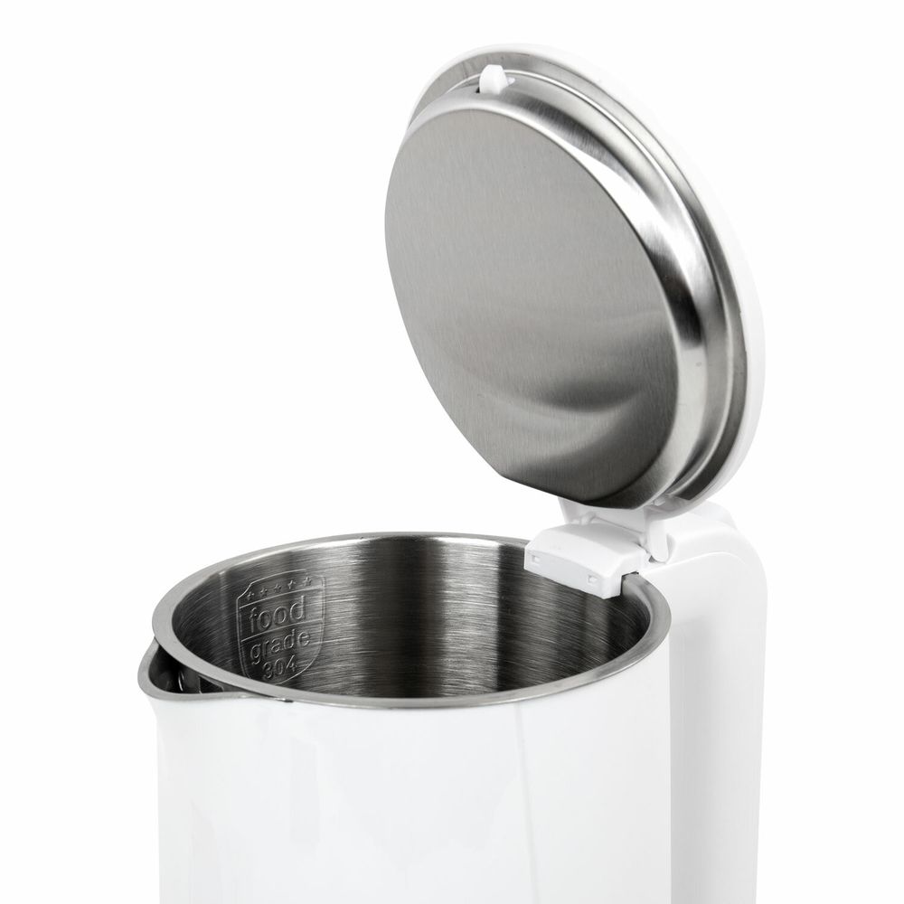 Чайник электрический с двойными стенками SONNEN KT-8718W, 1,7 л, 2200 Вт, белый