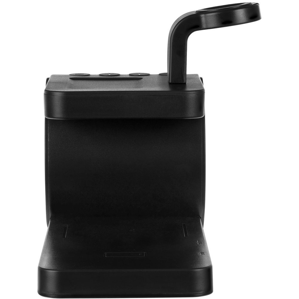 Станция беспроводной зарядки с часами fullStack черная