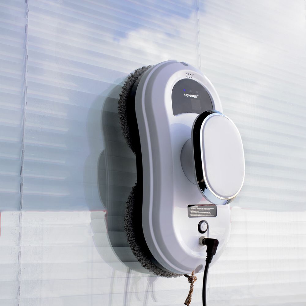 Робот-мойщик окон SONNEN Tech RWC-121 UltraClear, датчик от падения, 26 салфеток, пульт ДУ