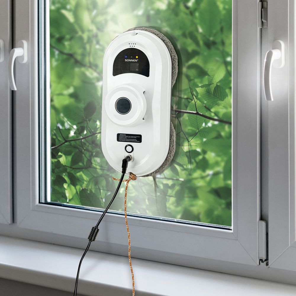 Робот-мойщик окон SONNEN Tech RWC-122 UltraClear, датчик от падения, 26 салфеток, пульт ДУ