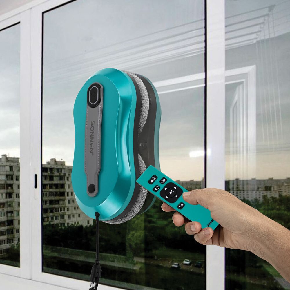 Робот-мойщик окон SONNEN Tech RWC-124 DUAL SPRAY, датчик от падения, 26 салфеток, приложение