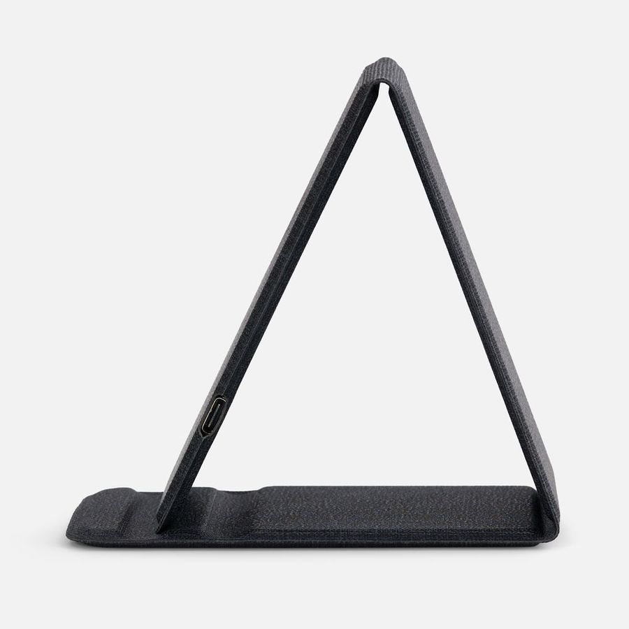 Подставка для смартфона с беспроводной зарядкой Kickstand серая