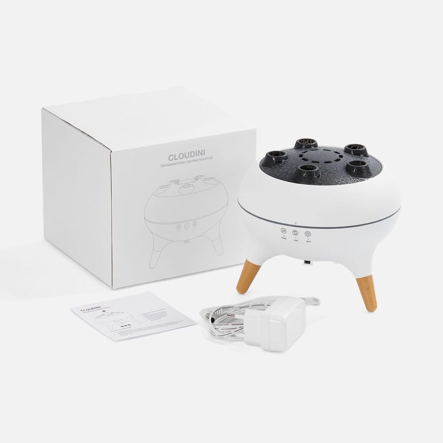 Увлажнитель - ароматизатор Cloudini белый