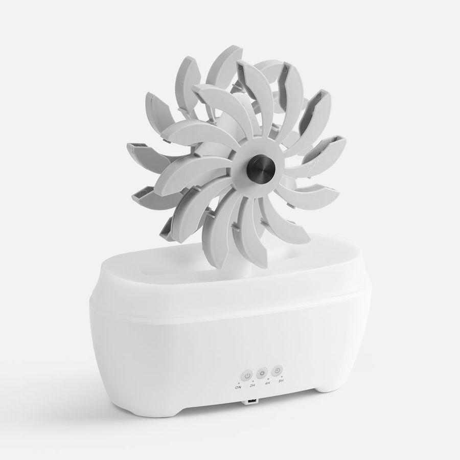 Увлажнитель-ароматизатор Steam Spin белый с серым