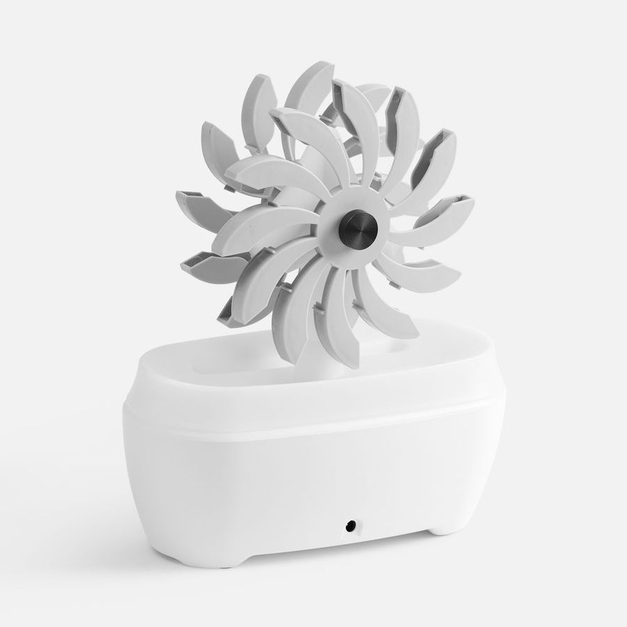 Увлажнитель-ароматизатор Steam Spin белый с серым