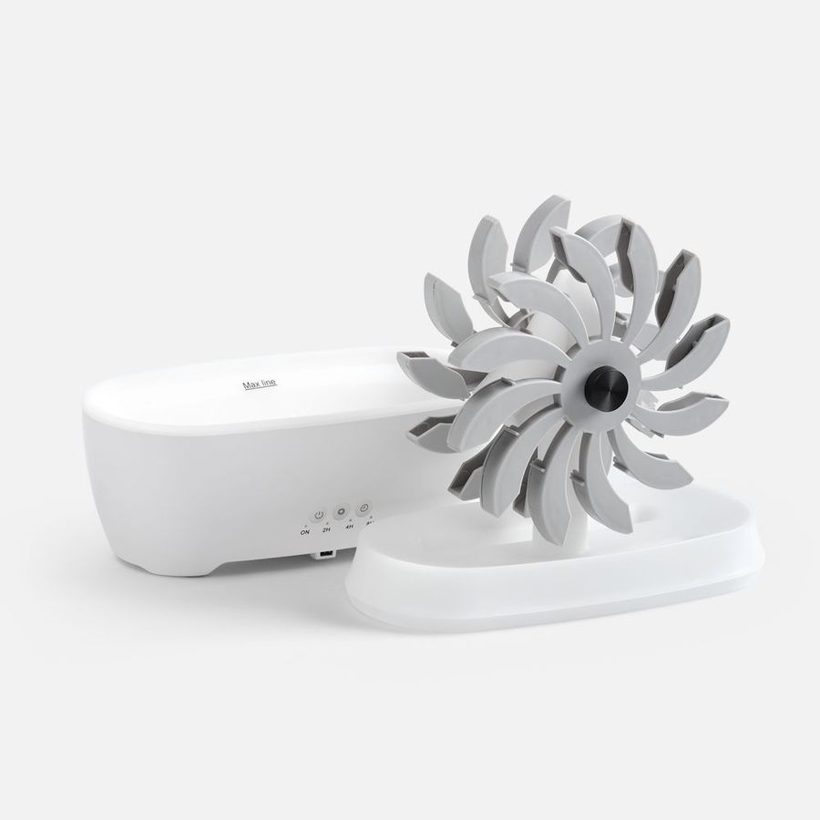 Увлажнитель-ароматизатор Steam Spin белый с серым