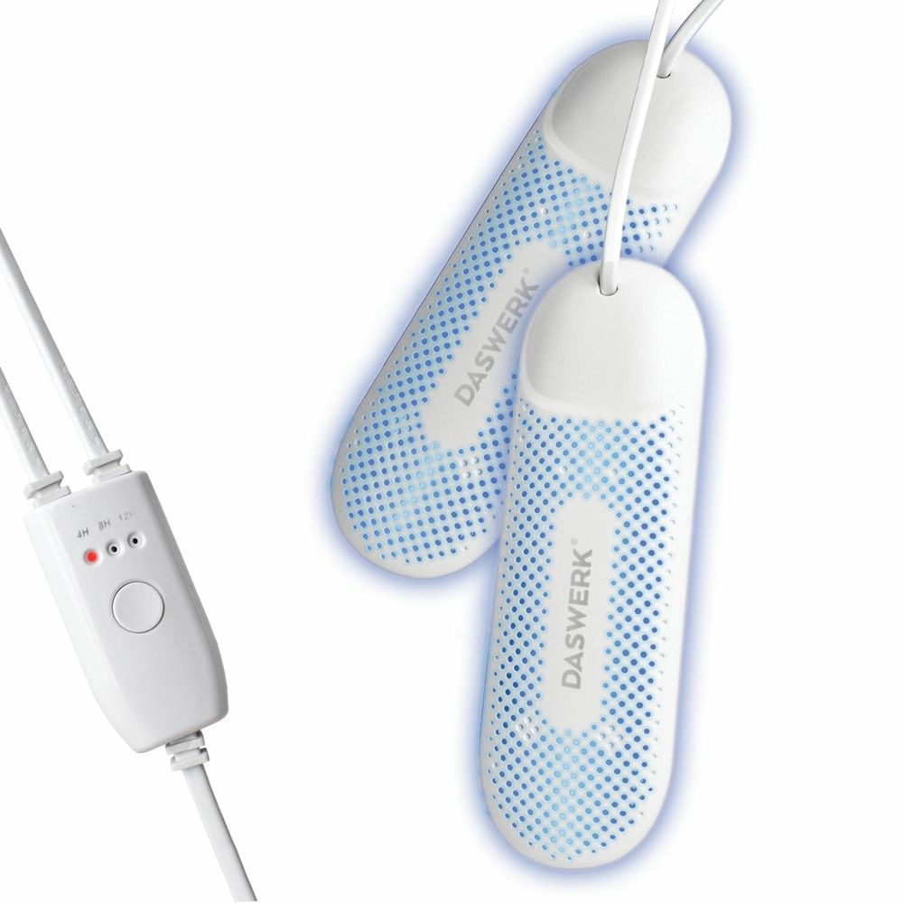 Сушилка для обуви электрическая с подсветкой и таймером, сушка для обуви, 12 Вт, DASWERK