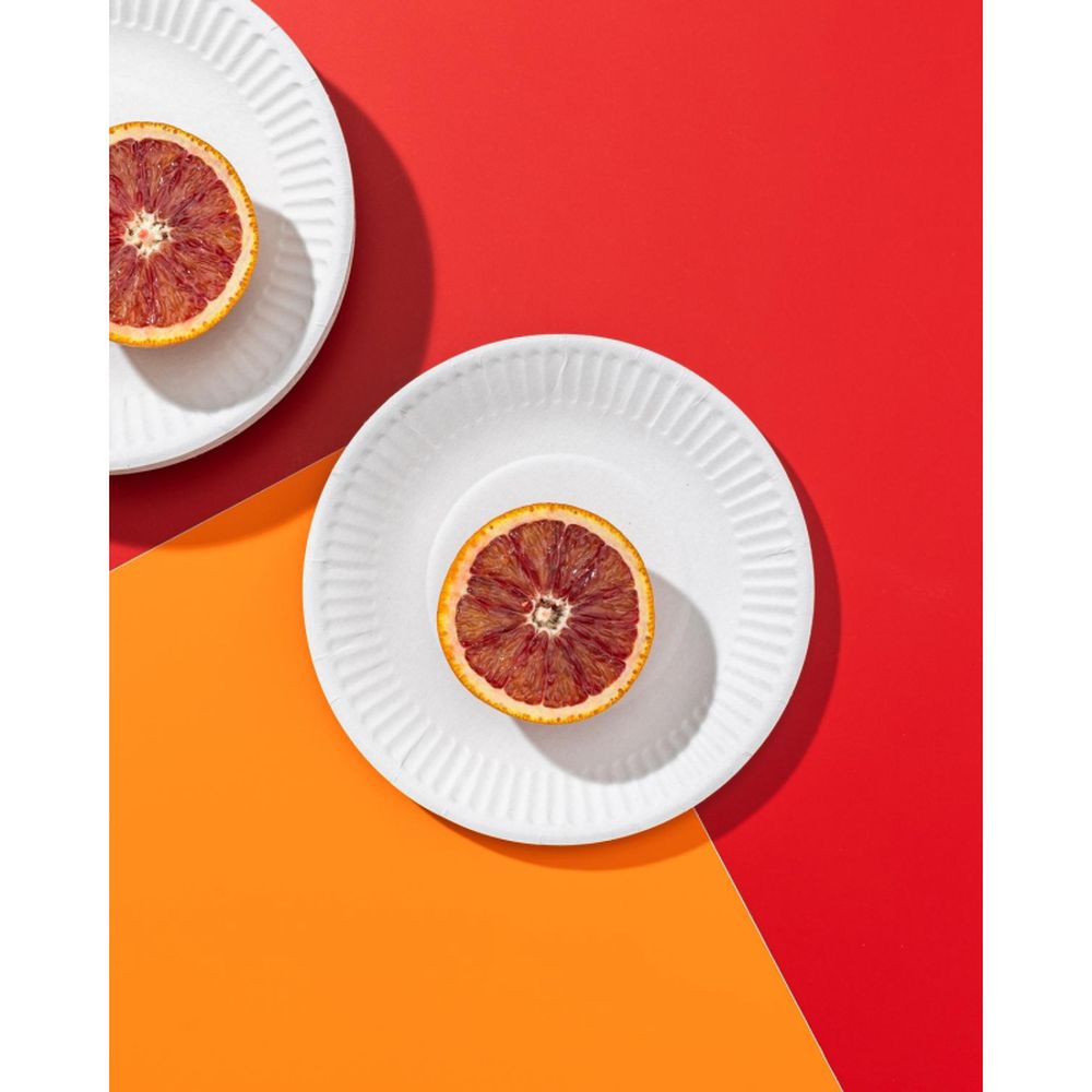 Тарелка одноразовая d 170 мм, белая, бумажная 100шт/уп