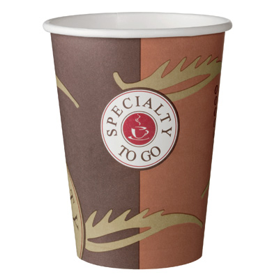 Стакан одноразовый для холодных и горячих напитков Coffee-to-Go 0,4л,комбинированный, бумажный,50 шт/уп