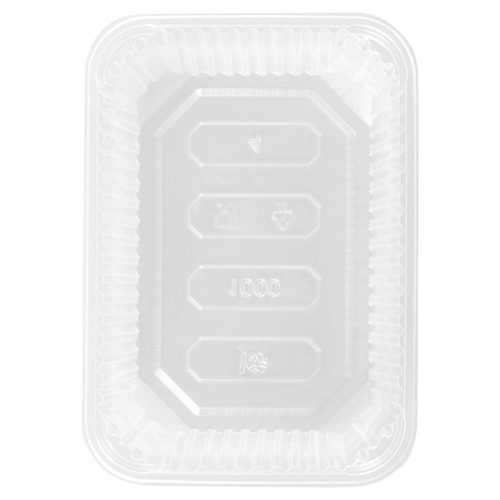 Одноразовый контейнер 1000 мл, КОМПЛЕКТ 100 шт., БЕЗ КРЫШКИ, 186х132 мм, прозрачные, ПП