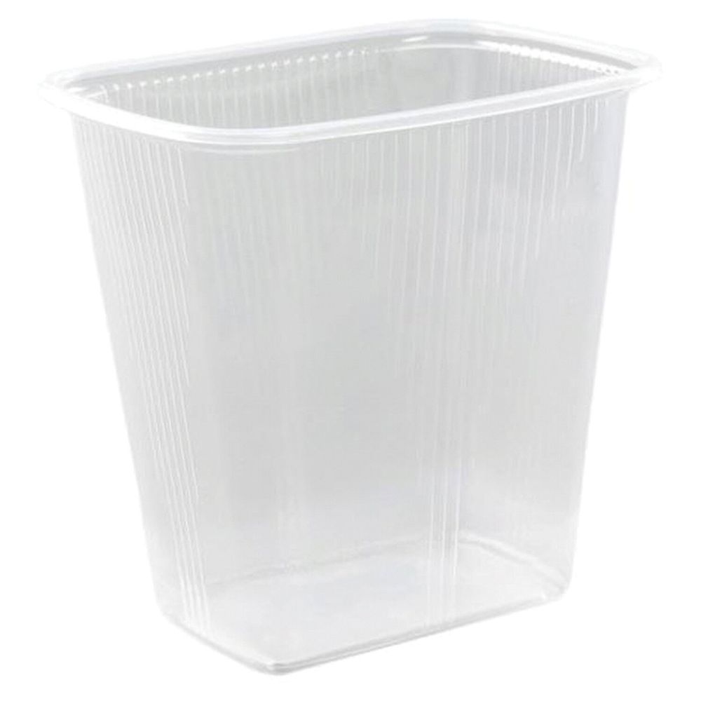 Одноразовый контейнер 500 мл, КОМПЛЕКТ 100 шт., БЕЗ КРЫШКИ, 108х82 мм прозрачные, ПП