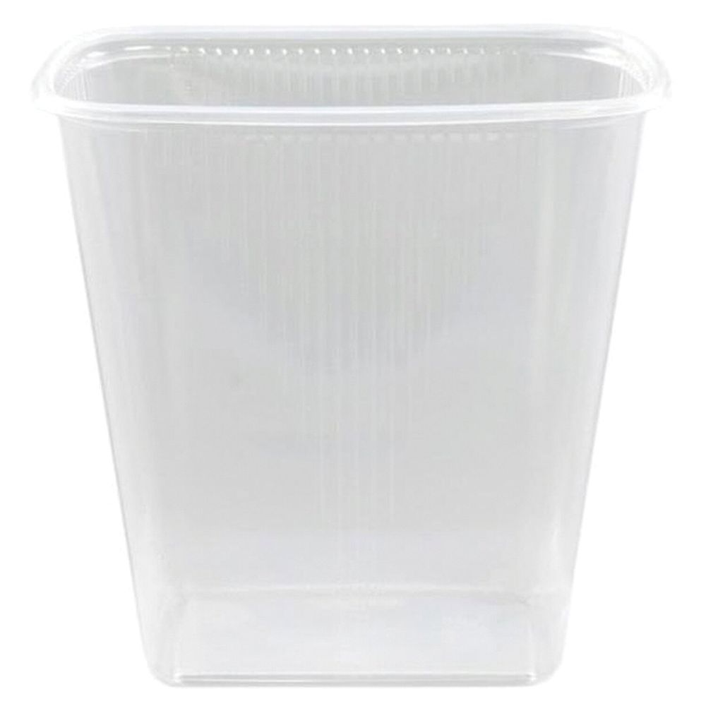 Одноразовый контейнер 500 мл, КОМПЛЕКТ 100 шт., БЕЗ КРЫШКИ, 108х82 мм прозрачные, ПП