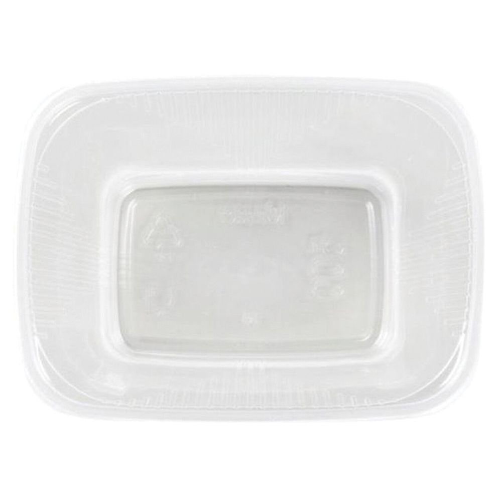 Одноразовый контейнер 500 мл, КОМПЛЕКТ 100 шт., БЕЗ КРЫШКИ, 108х82 мм прозрачные, ПП