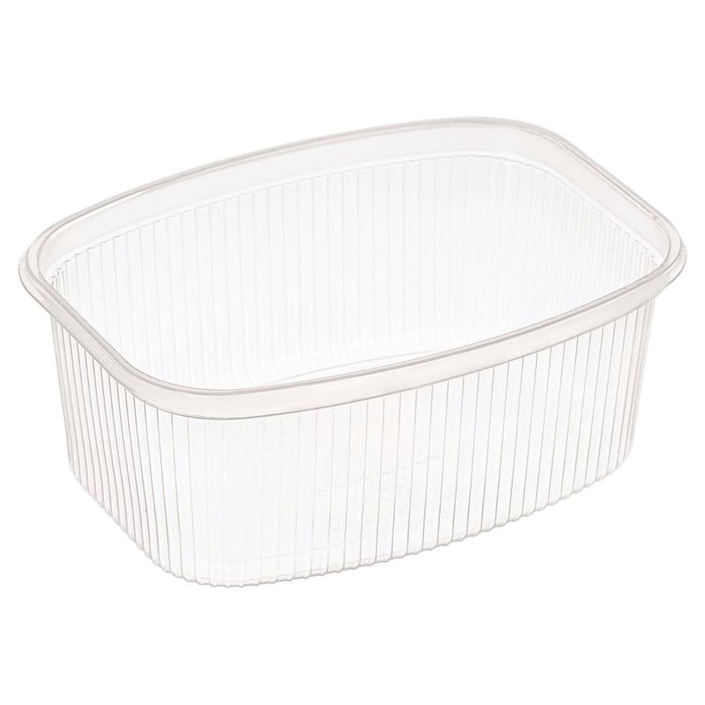 Одноразовый контейнер 500 мл, КОМПЛЕКТ 100 шт., БЕЗ КРЫШКИ, 138х102 мм, прозрачные, ПП
