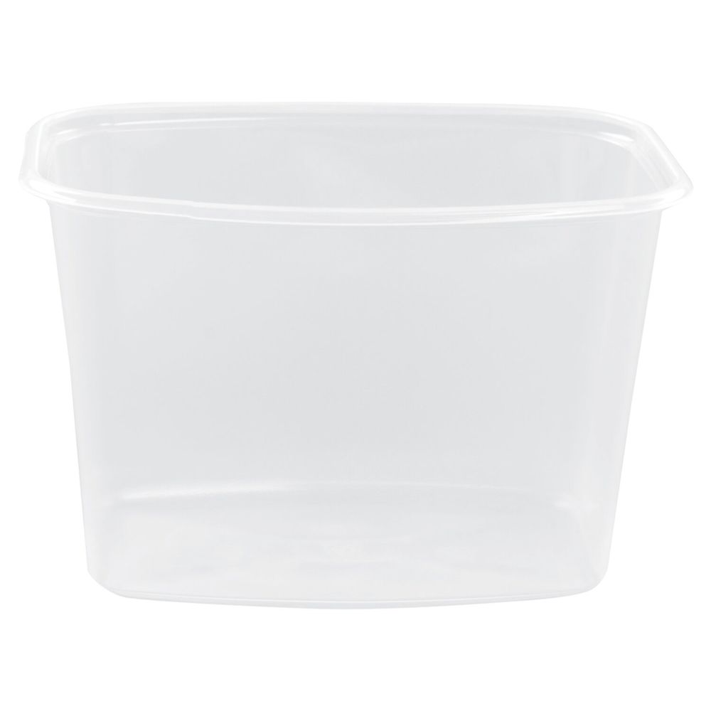Одноразовый контейнер 750 мл, КОМПЛЕКТ 100 шт., БЕЗ КРЫШКИ, 138х102 мм, прозрачные, ПП