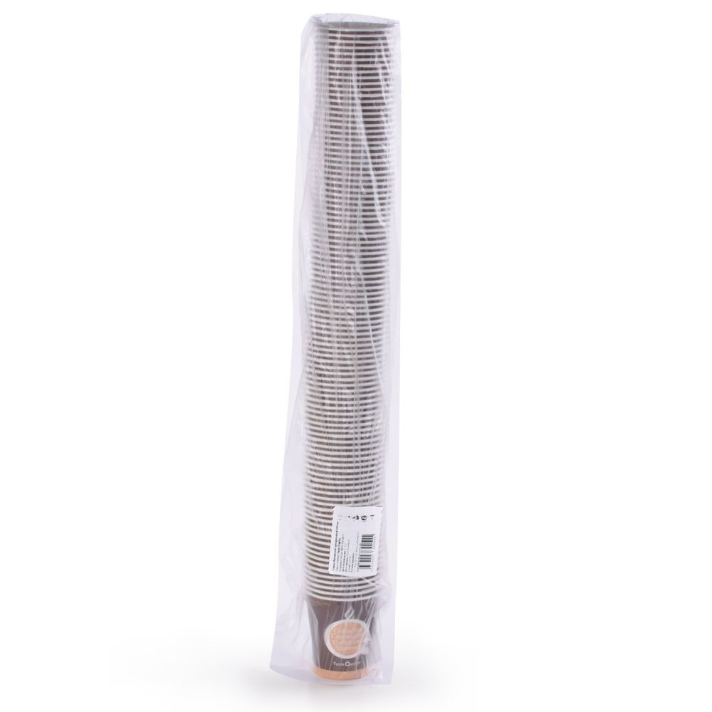 Стакан одноразовый бумажный 165/195 мл, D 70 мм, КОМПЛЕКТ 100 шт., однослойные, Taste Quality, Ve