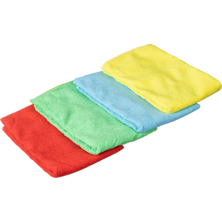 Салфетки хозяйственные Luscan микрофибра 40х40 см 220 г/кв.м (4 штуки в упаковке) 