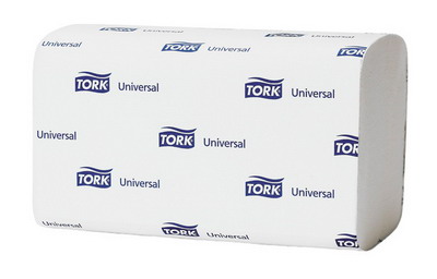 Полотенца бумажные Tork Classic листовые, 1-слойные, Н3  Singlefold ZZ-сложения, 250л, белые 120108