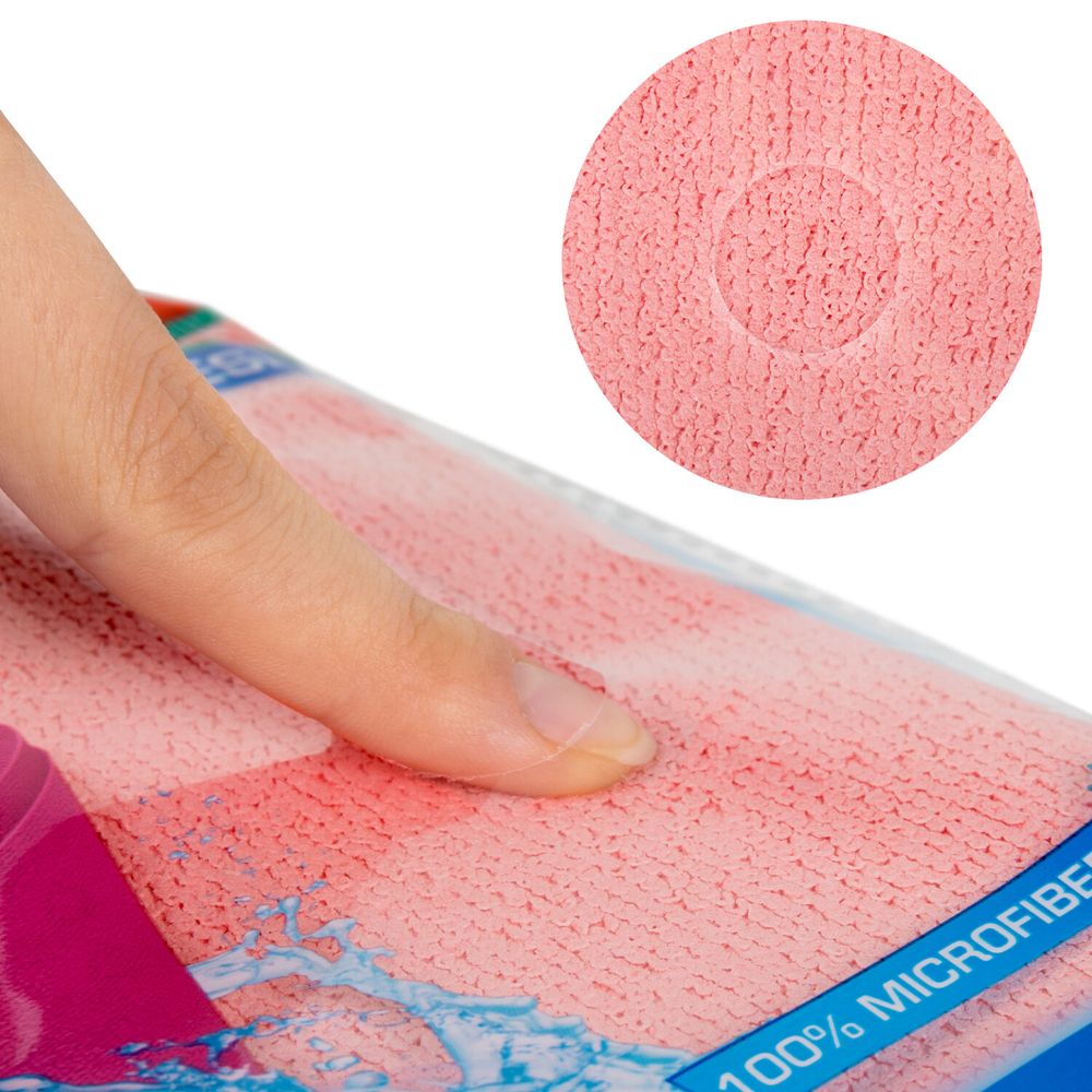 Салфетка из МИКРОФИБРЫ ГУБЧАТАЯ PVA/ПВА СУПЕРВПИТЫВАЮЩАЯ 30х30 см, КОМПЛЕКТ 2 шт., HIGH ABSORB, 320 г/м2, LAIMA