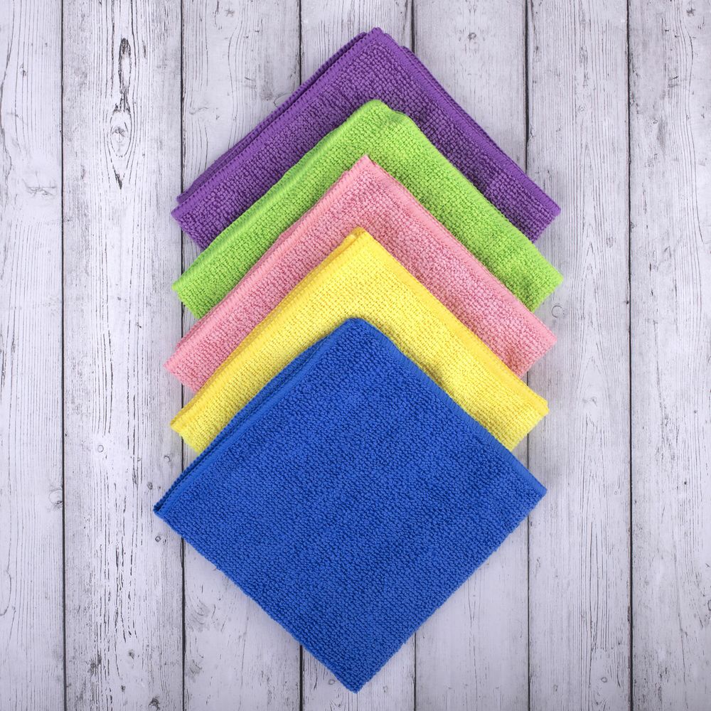 Салфетки из МИКРОФИБРЫ 30х30 см MULTI COLOUR, big pack, КОМПЛЕКТ 10 шт.
