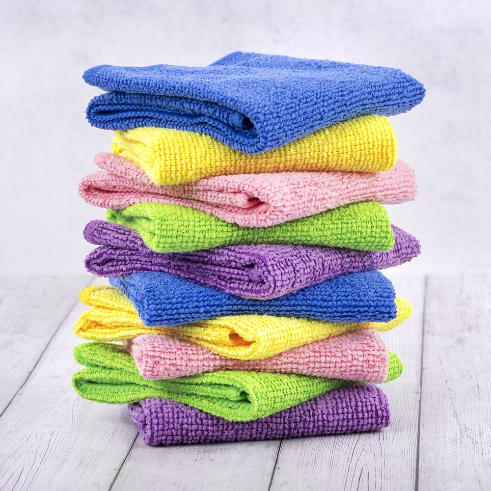 Салфетки из МИКРОФИБРЫ 30х30 см MULTI COLOUR, big pack, КОМПЛЕКТ 10 шт.