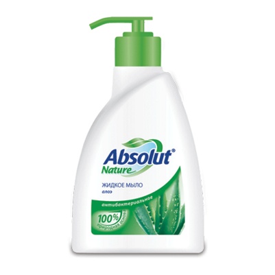 Мыло жидкое Absolut Classic, антибактериальное нежное, с дозатором,250 мл