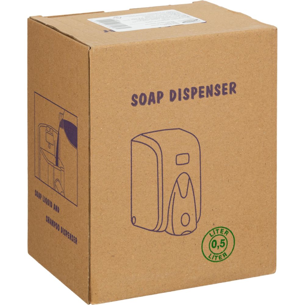 Дозатор для жидкого мыла Luscan Professional 500мл, бело-серый пластик