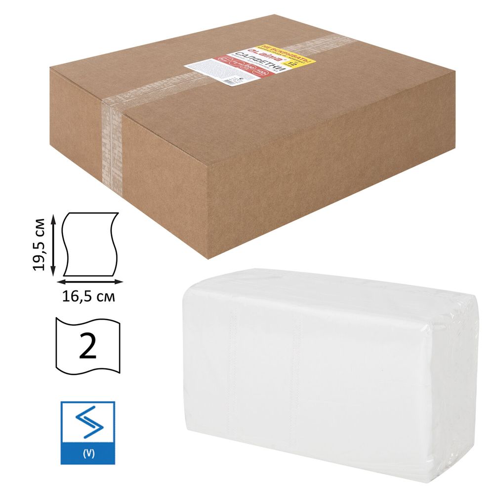 Салфетки косметические для диспенсера (N4), LAIMA PREMIUM, КОМПЛЕКТ 12 пачек *200 шт., 19,5х16,5 см, 2-сложения