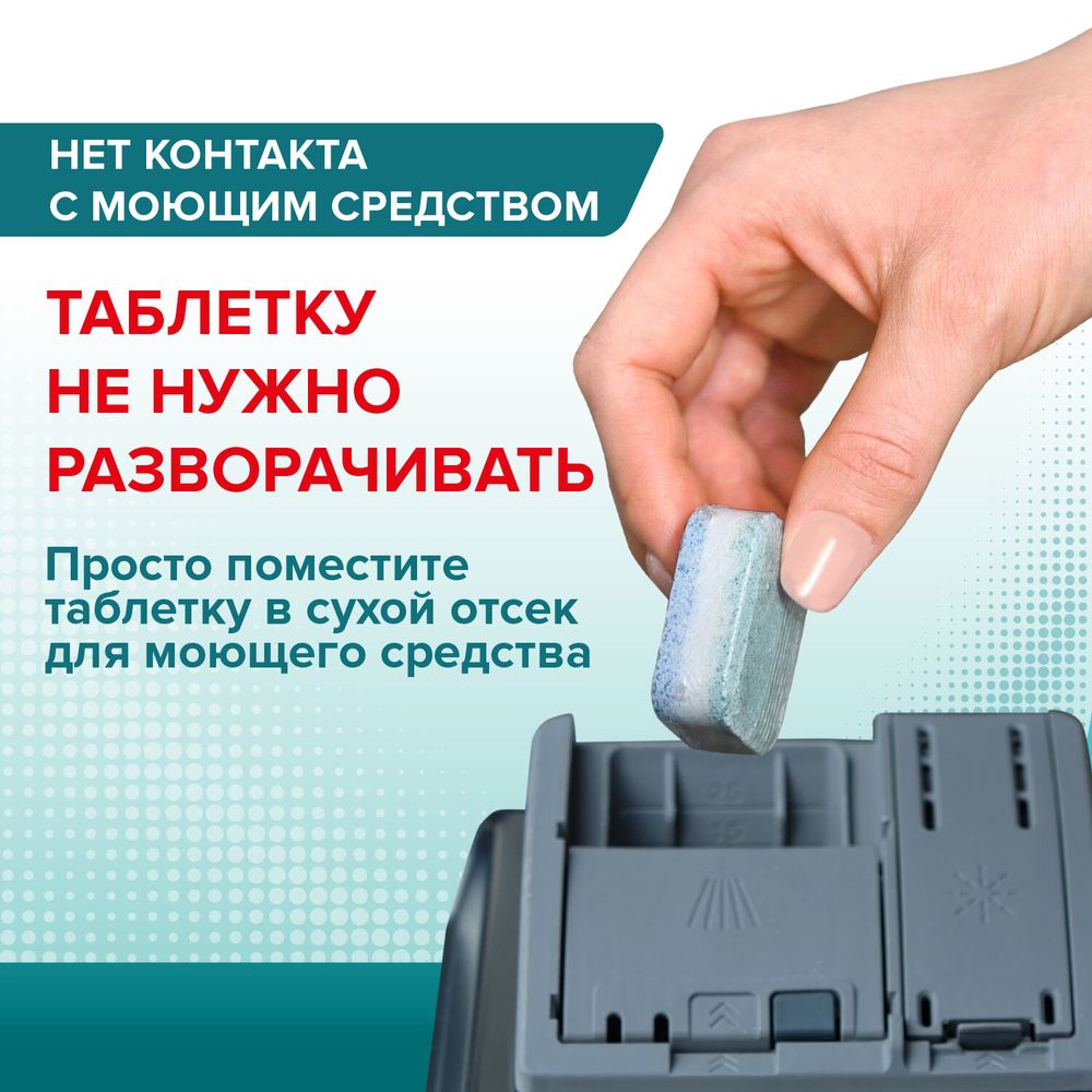 Таблетки для посудомоечных машин 100 шт. LAIMA PREMIUM QUALITY "All in 1", растворимая оболочка, ИТАЛИЯ